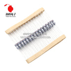 20pcs 1/2W 5% 0.5W Wire Wound Resistor Fuse Winding Resistance 0.1R 0.1 0.15 0.22 0.33 0.5 1 2.2 4.7 6.8 10 22 47 68 100 220 ohm