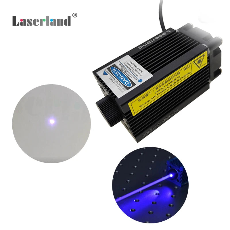 405nm UV Ultraviolet Violet Blue High-power Engraving Fluorescence Biological Excitation Dot Diode Laser Module Light Source
