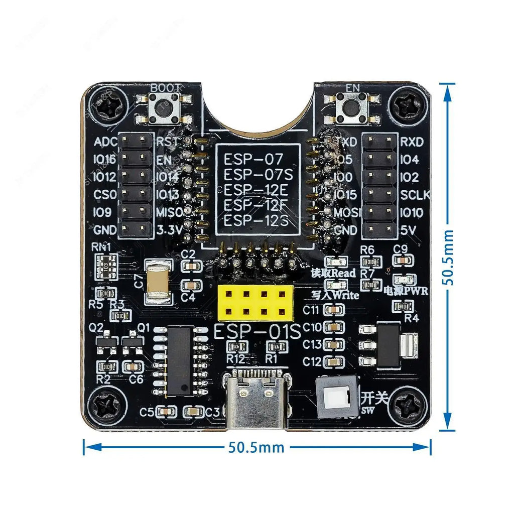 ESP8266 ESP-WROOM-32 ESP32-WROVER Development Board Test Programmer Socket Downloader for ESP-01 ESP-12F ESP-07S ESP-12S ESP32