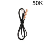 100PCS Universal Air Conditioning Temperature Sensor Rubber Copper Head 5k 10K 15k 20K 25K 50K NTC Temperature Sensor Thermistor