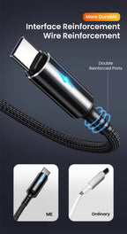 25cm Short USB Type C Cable 3A Data Micro USB Cable for iPhone Huawei Xiaomi Power Bank Fast Charging Data cable