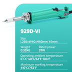 YIHUA 929D-VI Desoldering Iron 180W Tin Sucker New Upgraded Desoldering Tool With Nozzles THT PTH Remover PCB