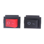 5Pcs Black Push Button Mini Switch 2Pin Snap-in On/Off Rocker Switch With Waterproof Cover