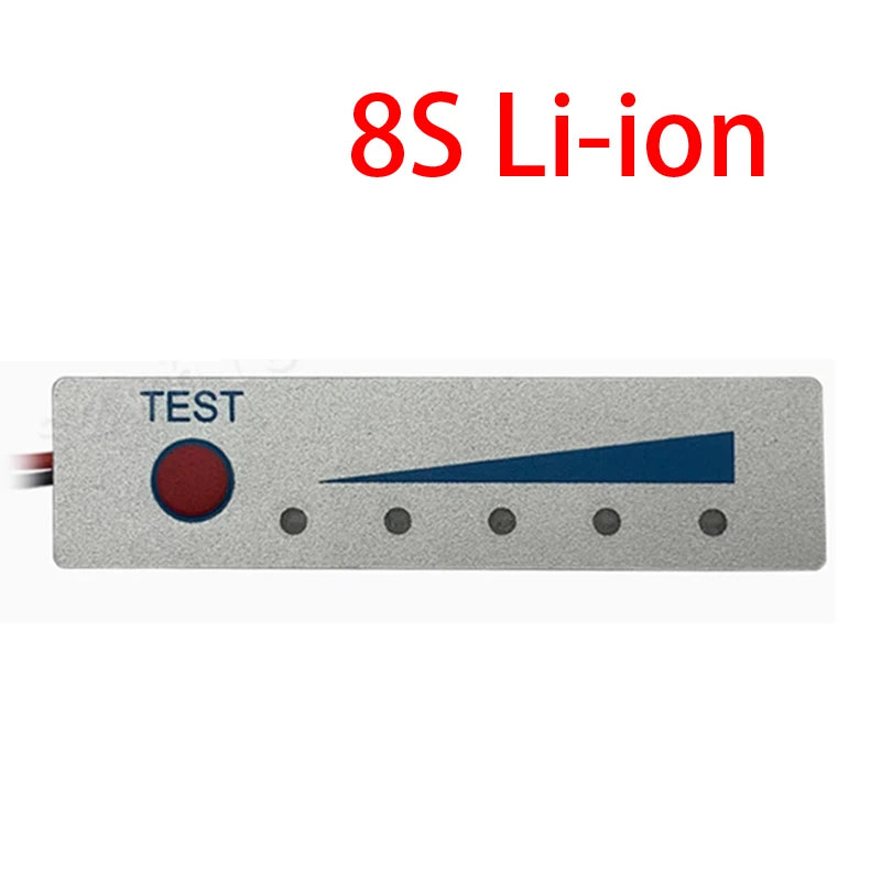1-24S 7S 8S 10S 13S LifePO4/Li-ion Battery Packs Capacity Indicator Meter Power Level Tester Module Display Board Panel