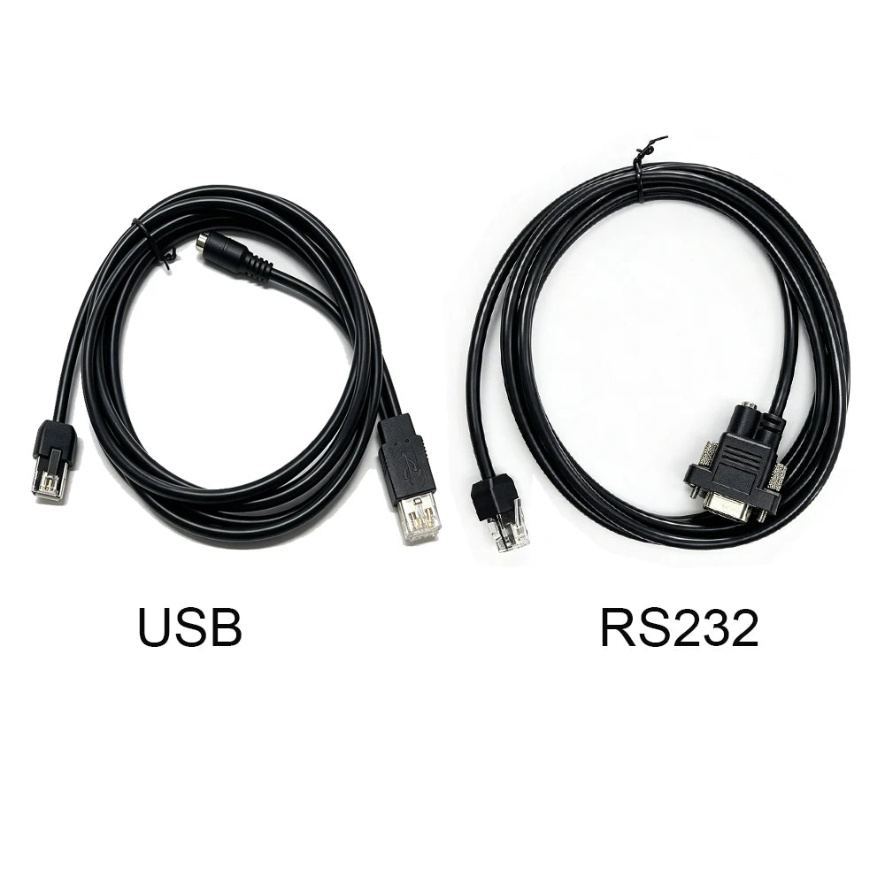 2pcs 2mtr RS232 Serial USB Cable for BarCode Scanner Datalogic Magellan M3200 3200VS 3200vsi 12V Power Supply
