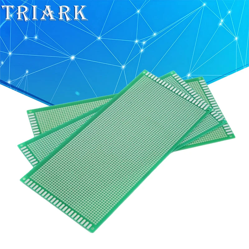 PCB Tinned Board 2x8 3x7 5x7 6x8 7x9 8x12 9x15 10x15 15x20 18x30 20x30cm FR4 Single sided doublel Universal Circuit Perfboard