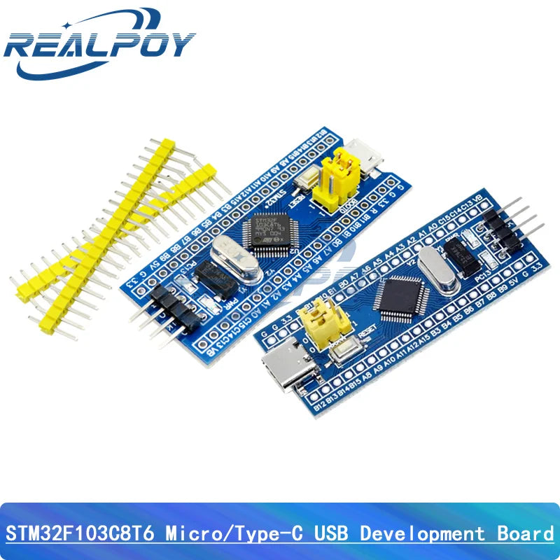 ST-LINK V2 Simulator Download Programmer STM32F103C8T6 STM32F103C6T6 ARM STM32 Minimum System Development Board Micro/Type-C USB