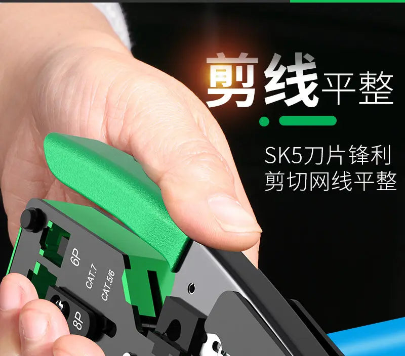 LAOA Network Crimping Tool Ethernet Cable Crimper Pliers for RJ45 RJ11 Connector Professional Wire Stripper Cutter Crimper