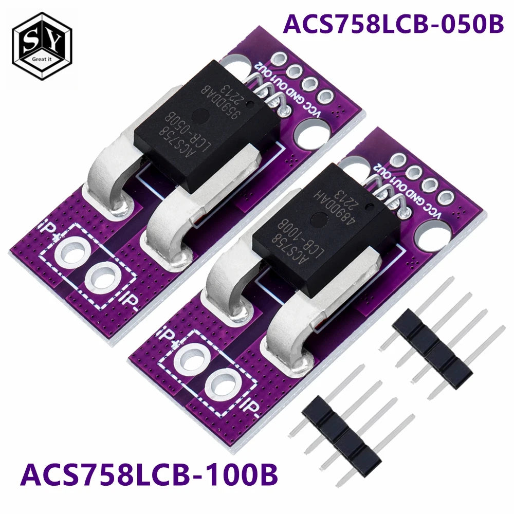ACS758 ACS758LCB-050B-PFF-T Linear Current Sensor Hall Current Module ACS758LCB-100B-PFF-T