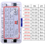 TO92 TO126 TO220 DIP Triode PNP NPN Field-Effect Transistor Assorted Kit Mosfet Thyristor mixed set