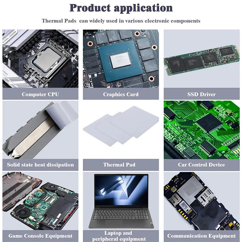 UPSIREN OEM Thermal Pad Silicone Plaster Thermal Pad CPU GPU Card Water Cooling Mat 100X100mm High Quality Heatsink Cooling pad