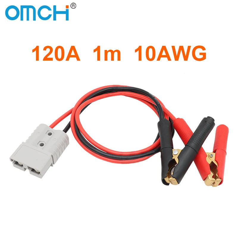 Crocodile Electrical Battery Clamp, Alligator Clips, Test Connector for Jumper Cables Boost, Car Caravan Van, 150A