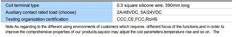 SAYOON SEV100AD  SEV100BD HV  Dc Contactor 100A High Power  Voltagefor Charging Piles Electrical Equipment  ROHS CE