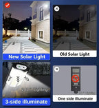 Newest Powerful Solar Lights Outdoor Solar Lamp Of Motion Sensor 4 Mode Waterproof IP65 Solar Garden Light Street Yard Lantern