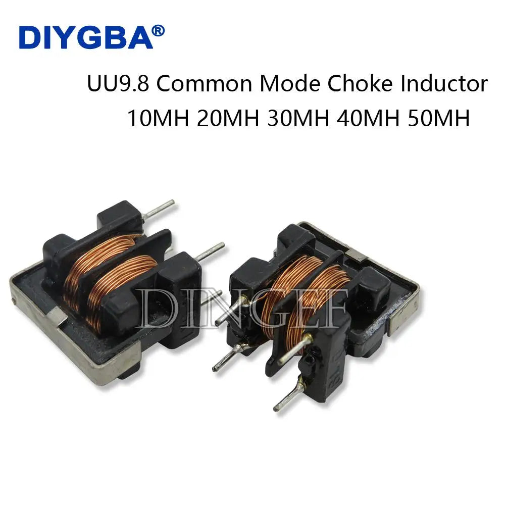 5PCS UU9.8 UF9.8 UU10.5 UF10.5 Common Mode Choke Inductor 10mH 20mH 30mH 40mH 50mH For Filter Inductance Pitch 7*8mm Copper wire