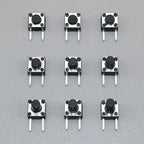90Pcs 6*6 Tact Switch Tactile Push Button Switch Kit Height: 4.3 ~9MM DIP 2P micro Switch 6x6 Key Switch For Arduino