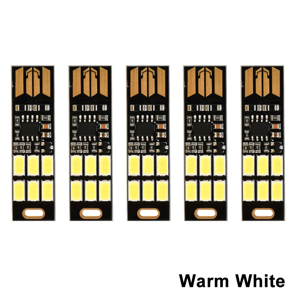 Mini USB LED Night Lamp Dimmable SMD 5730 USB Book Light Touch Control 6 leds Light For Laptop PC Book Reading Table Lamp