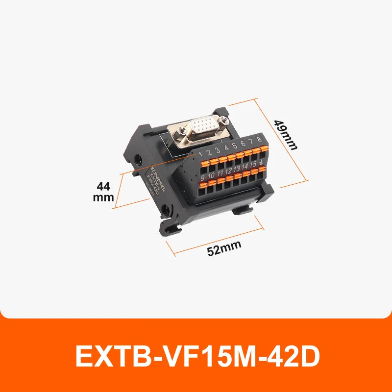 ENMG Direct Insertion 8A 300V DB9 Serial Terminal Block 9 pole 15db25 37 44 50 78 pin male female terminal block rail type D-SUB