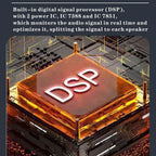 Car DSP Digital Audio Processor Support APP Control DSP Car Power Amplifier 6-Channel Output Audio Digital Sound Processor
