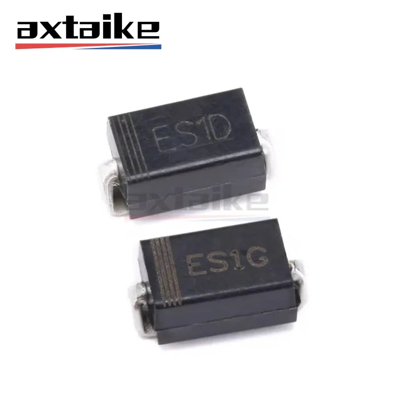 100PCS ES1D ES1G ES1J ES1M SMA DO-214AC 1A 200V 400V 600V 1000V SF14 SF16 HER107 UF4007 SMD Super Fast Recovery Rectifier Diode