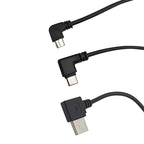 1Pcs 2 Pin 4 Pin Type-C Micro USB USB 2.0 A Male Plug Elbow Head Power Cable Welding Connector DIY Repair Line 0.25M 0.3M 1M