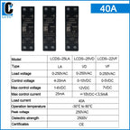LCTC 0-10V 4-20mA 0-5V SSR Solid State Relay Voltage Regulator Single Phase Slim Relay With Radiator 10A 25A 40A 50A 60A 80A