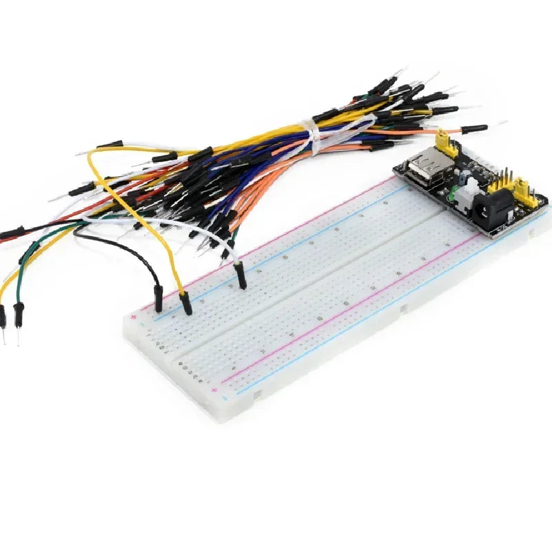 NEW MB102 MB-102 Breadboard 830 Point Weldless Prototype PCB Board Kit Is Used for Arduino Proto Shield Distribution Connections