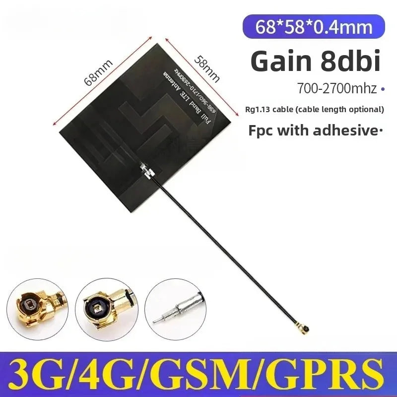 2PCS Full Frequency 5G 4G LTE GSM GPRS 2G 3G NB-IoT Module with Built-In FPC/PCB High Gain Patch Antenna for IoT Device