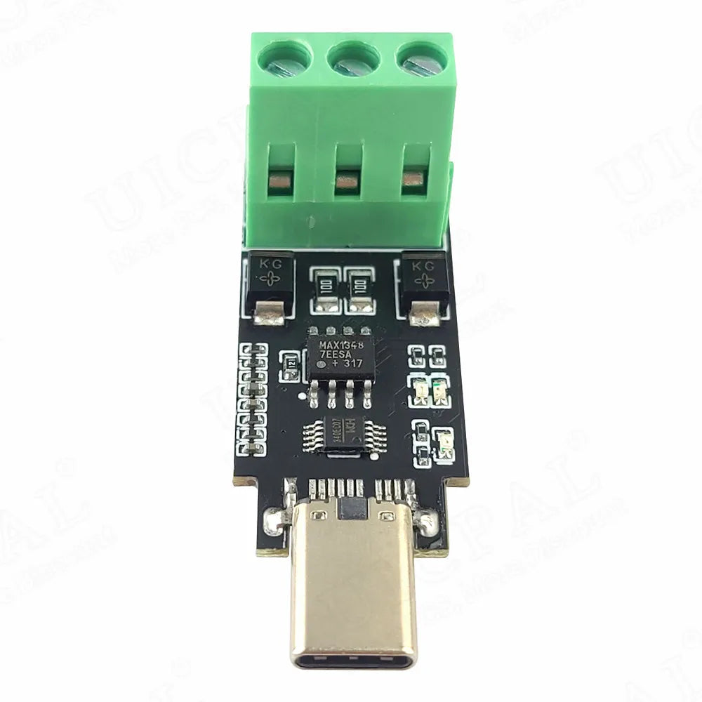 Type-C to RS485 Conversion Module for Android Serial OTG USB Type-C to 485 Converter Modules 600W Protection 3PIN