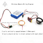 5V 1A/2A Wireless Power Supply Module Wireless Charger Module Transmitter Receiver Terminal Circuit Board Module for DIY Phone
