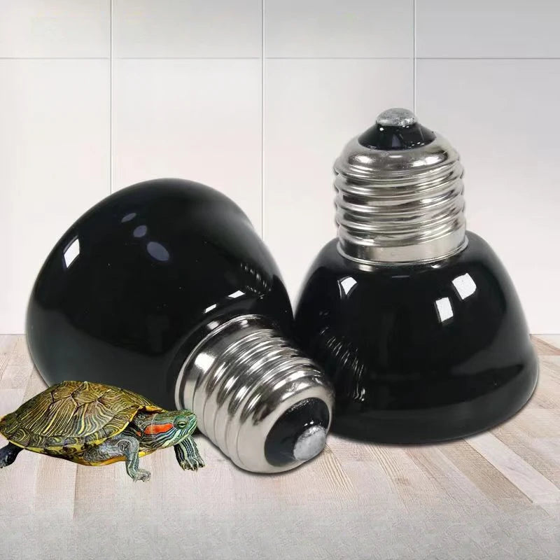 Reptile Ceramic Heat Emitter Mini Black Infrared Lamp 25W/50W/75W/100W For Lizard Snake Bearded Dragon Brooder Chickens Pet
