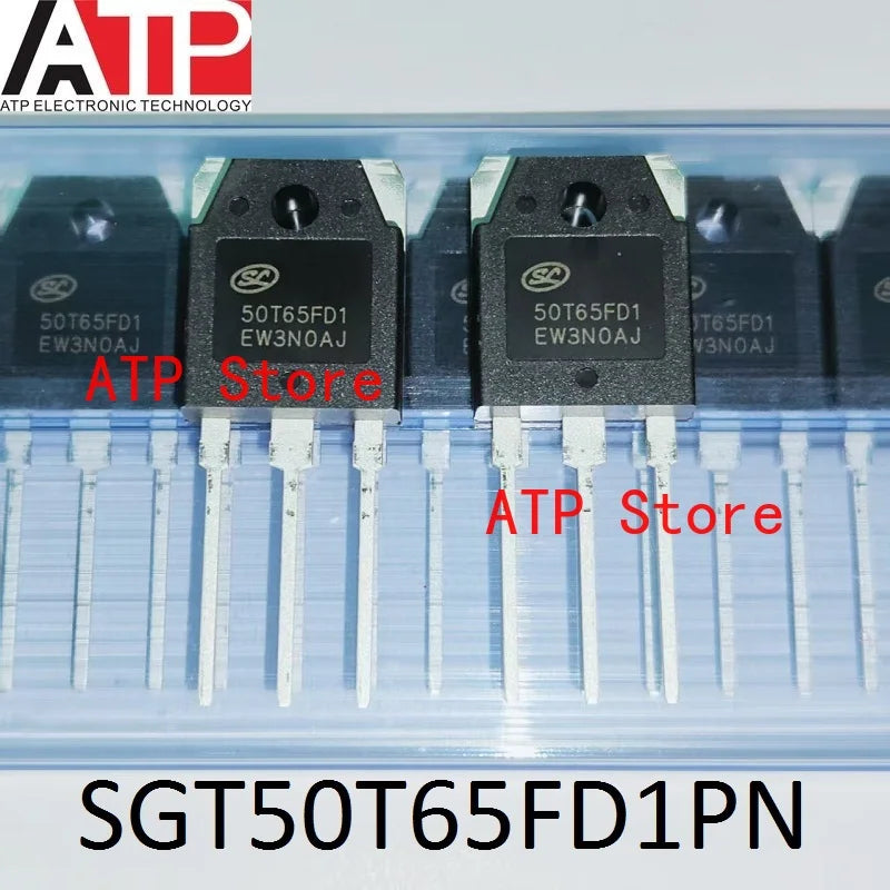10PCS/LOT 100% New Original SGT50T65FD1PN 50T65FD1 50T65 TO-3P 50N65 Transistors IGBT 50A 650V TO-247