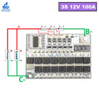 1/3/5PCS 3S 4S 5S BMS 100A Lithium Battery Protection Board Li-ion LiPo 12.6V 16.8V 21V Balance Charging Module