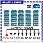 3-24V 8 Bit Blue/Red Common anode/cathode LED indicator Module Breadboard starter kit Board for MCU ARM 3d printer UNO MEGA2560