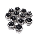 GX20 Metal Aviation Connector 2 3 4 5 6 7 8 9 10 12 14 15 Pin Male Female Plug Socket Panel Mount Flange Circular Cable Joint