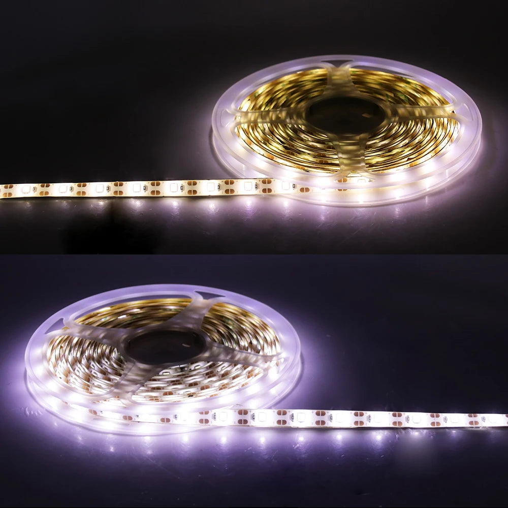 3AA Battery Power 5V Led Strip Light SMD 2835 60LED 1M 2M 3M 4M 5M 50cm Flexible LED Light Stripe Waterproof Ribbon Diode Tape