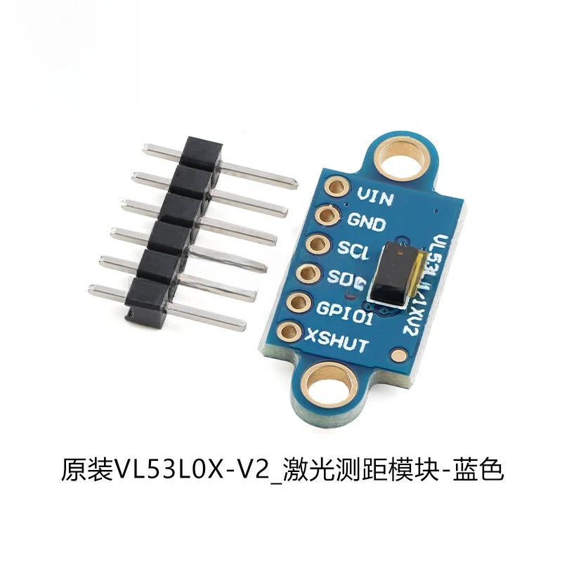 Original New 1pcs VL53L0X‑V2 TOF Laser Infrared Ranging Sensor Module Black/Purple/Blue Board Electronic Components for Arduino
