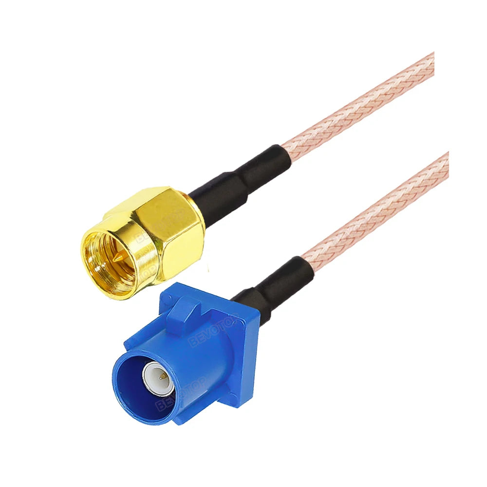 15CM 20CM 0.3M~7M Fakra C Male Plug to SMA Male GPS Antenna Fakra Extension Cable RG316 Pigtail Jumper for VW Seat Benz Ford