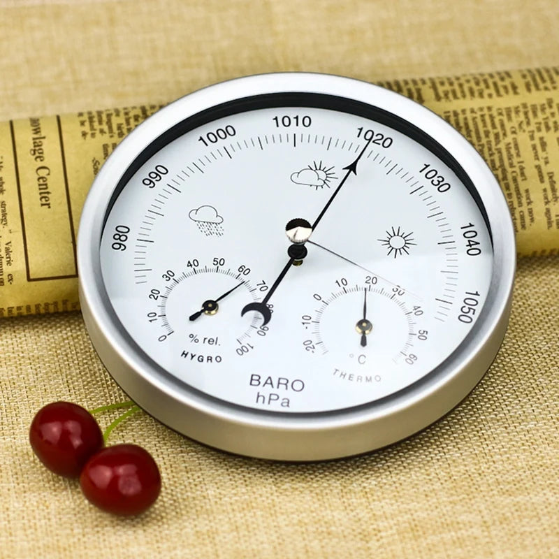 Digital Indoor Hygrometer Portable 3 In 1 Wall Hanging Weather Thermometer Barometer Hygrometer Home Decor 132MM Use For Differe