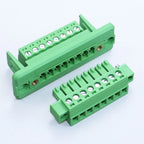 1Set Pitch 3.81mm 2P/3P/4P/5P/6P/7P/8P/9P/10P/12P/16P Pluggable Terminal Block Connector Wall Through Non Welding Plug 15EDGWC