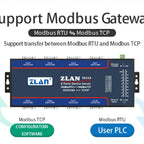 ZLAN5843A 8 port RS232 RS485 to Ethernet TCP/IP Modbus industrial multiple Ethernet serial server