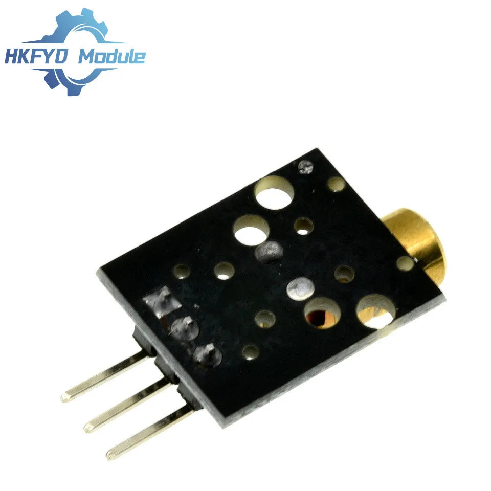 1-100pcs KY-008 Red Laser Module 650nm 3-Pin Dot Diode Transmitter with Copper Head for Arduino, AVR, PIC & MEGA 2560
