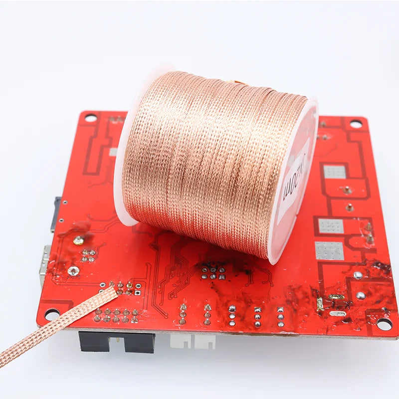 Copper Welding Wick Wire Solder and High Purity Rosin Soldering Paste for PCB Board BGA Repair Tool Desoldering Mesh Braid Tape