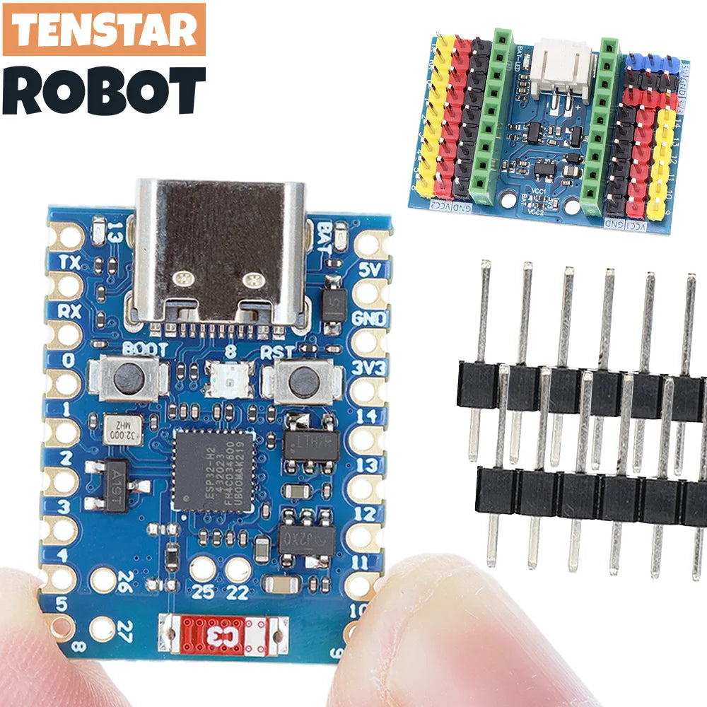 TENSTAR ROBOT ESP32-H2 SuperMini Development Board Bluetooth 5 Microcontroller Programming Learning Board Blue