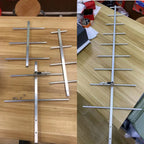9‑Element UHF Yagi Gamma Antenna, Tunable 430‑450MHz 13dBi High Gain, SO239 for Base Station Radio Repeater Signal Boost