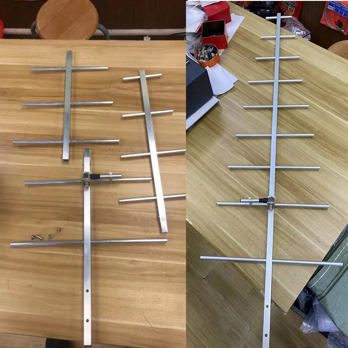 9‑Element UHF Yagi Gamma Antenna, Tunable 430‑450MHz 13dBi High Gain, SO239 for Base Station Radio Repeater Signal Boost