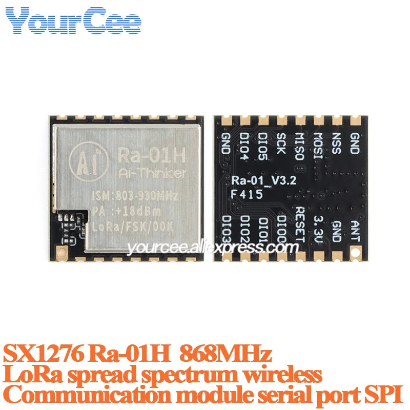10pcs/1pc SX1276 LoRa Ra-01H 868MHz SX1278 Ra-01 433M SX1276 Ra-01H Spread Spectrum Wifi Wireless Communication Module
