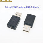 1pc Micro/Mini USB or USB 2.0 Male Female Printer USB Plug Jack Power Connector Charging Adapter for Phone MP5 Ect