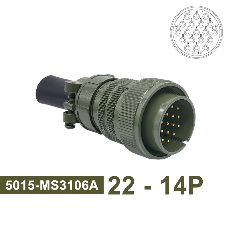MS3102 MS3106 MS3108 Military Specification Connector 5015 MIL STD 8pin 19pin Plug&Socket 22-14 22-23 MIL-C Circular Connectors