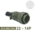 MS3102 MS3106 MS3108 Military Specification Connector 5015 MIL STD 8pin 19pin Plug&Socket 22-14 22-23 MIL-C Circular Connectors